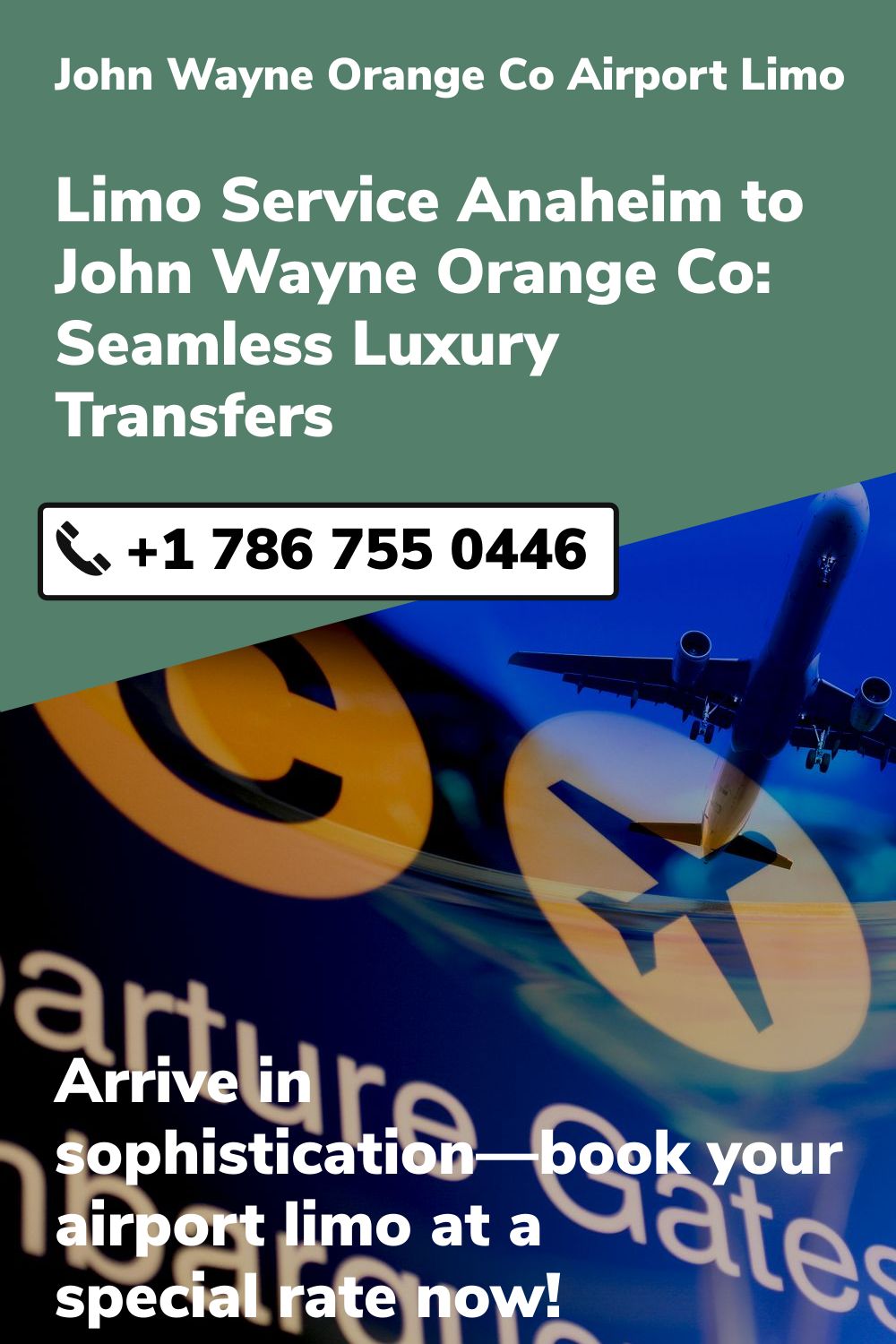 John Wayne  Orange Co Airport Limo