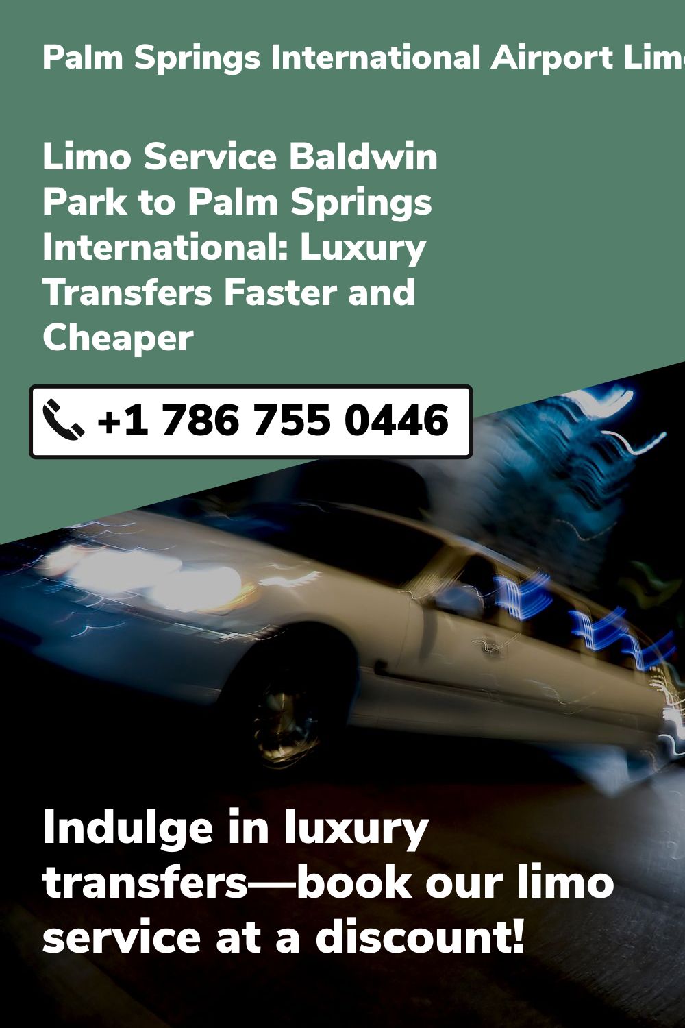 Palm Springs International Airport Limo