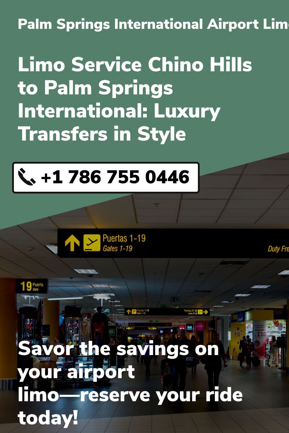 Palm Springs International Airport Limo