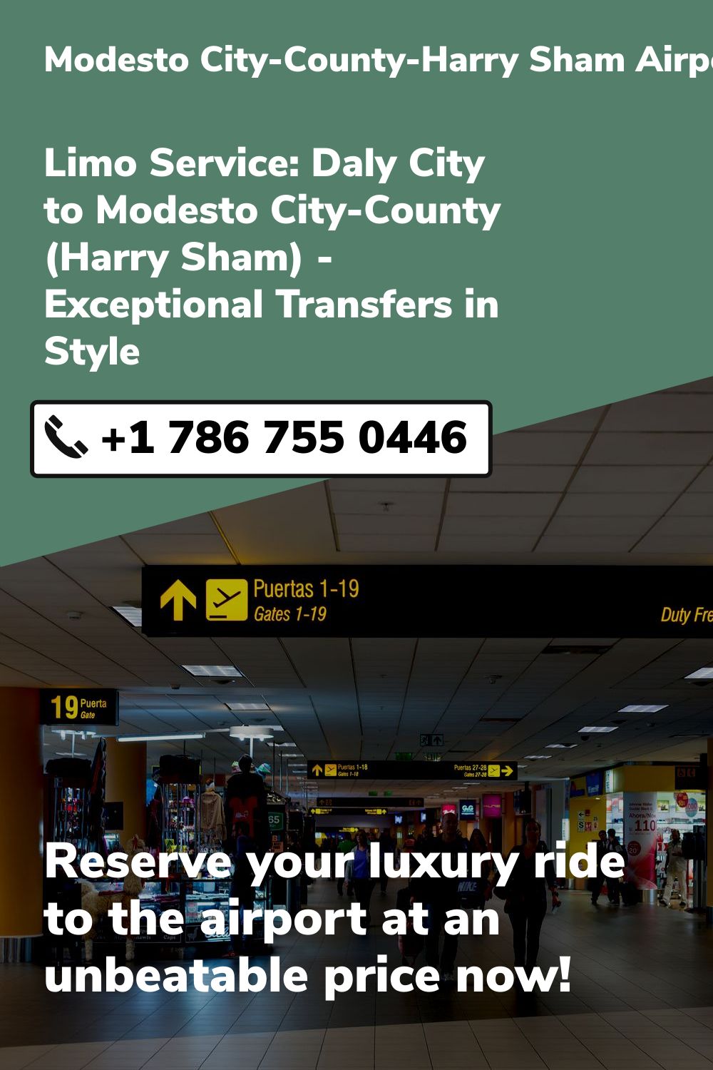 Modesto City-County-Harry Sham  Airport Limo