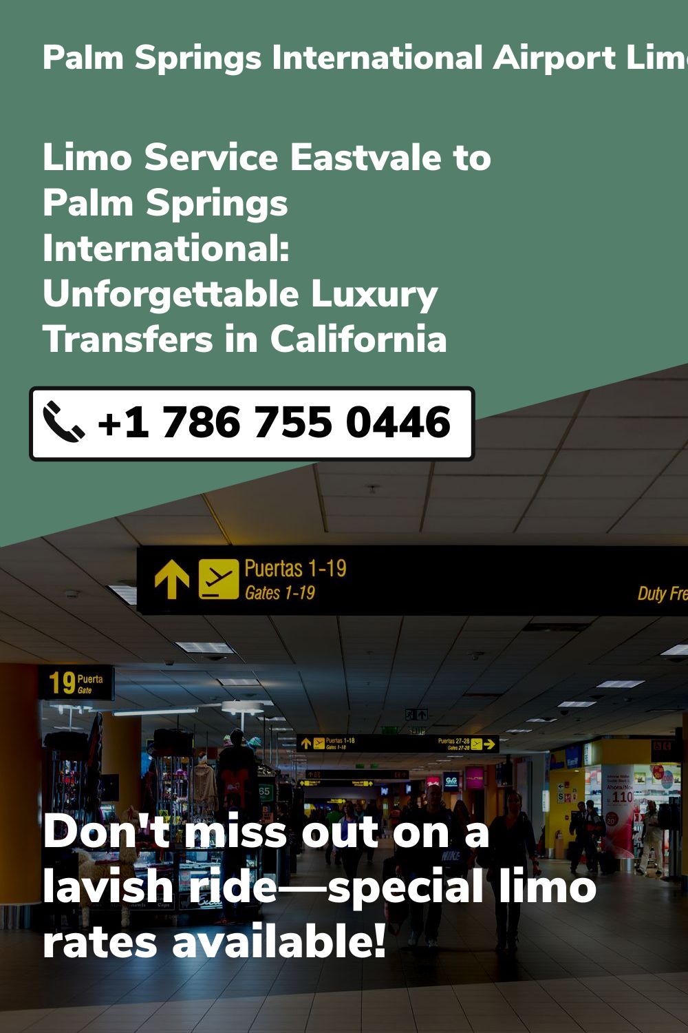 Palm Springs International Airport Limo