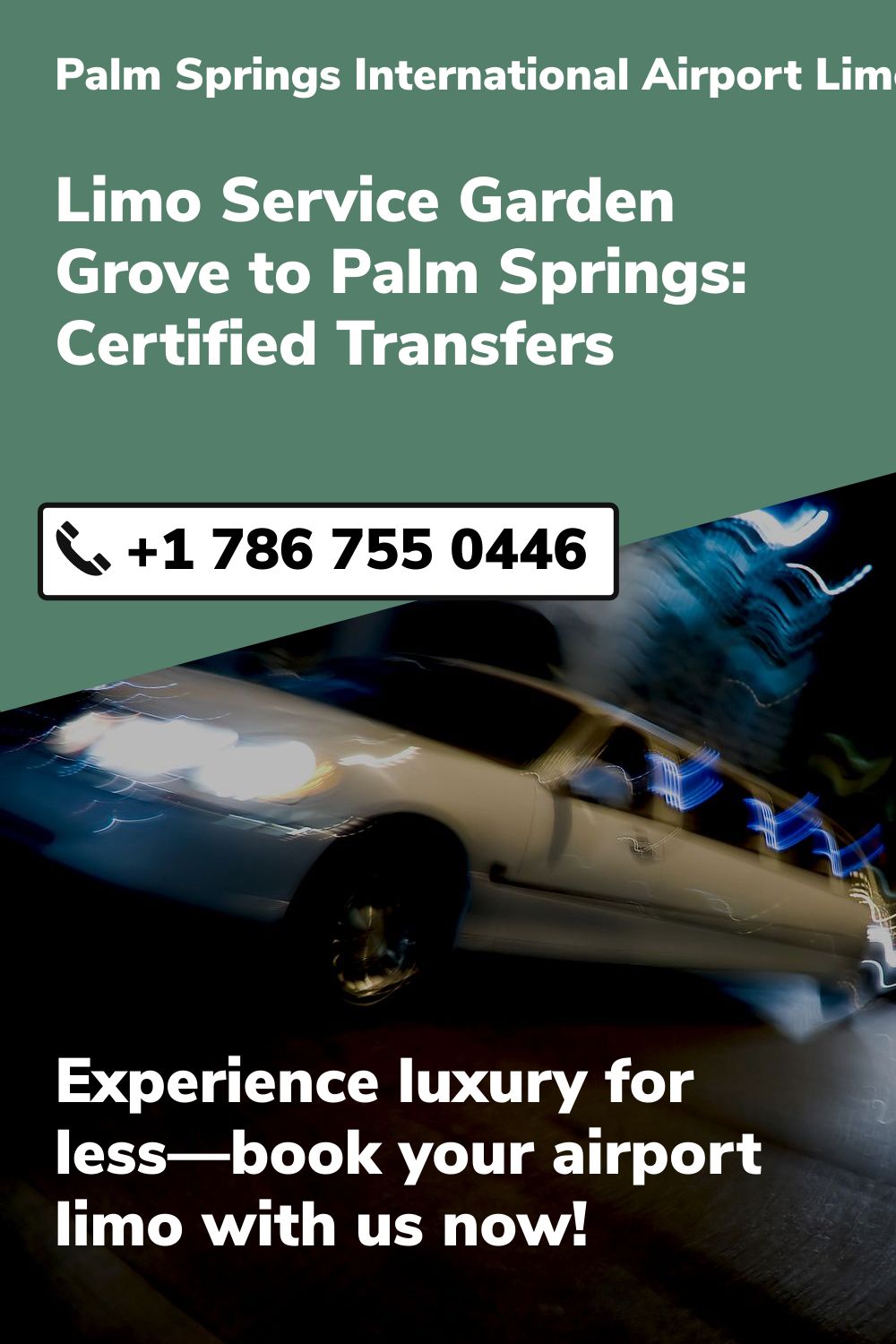 Palm Springs International Airport Limo