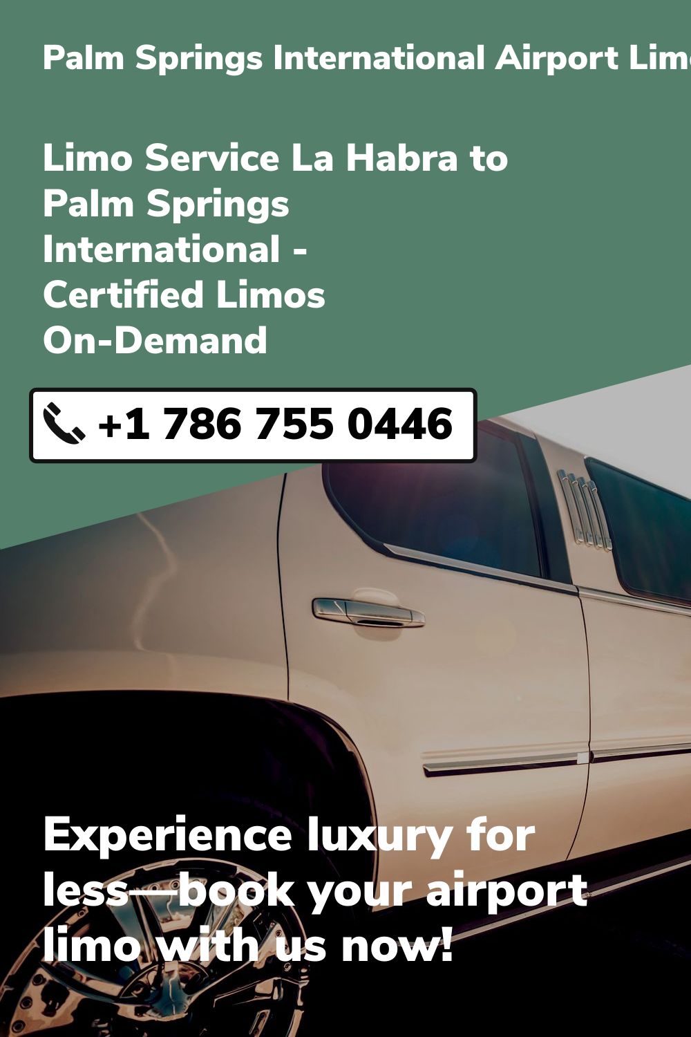 Palm Springs International Airport Limo