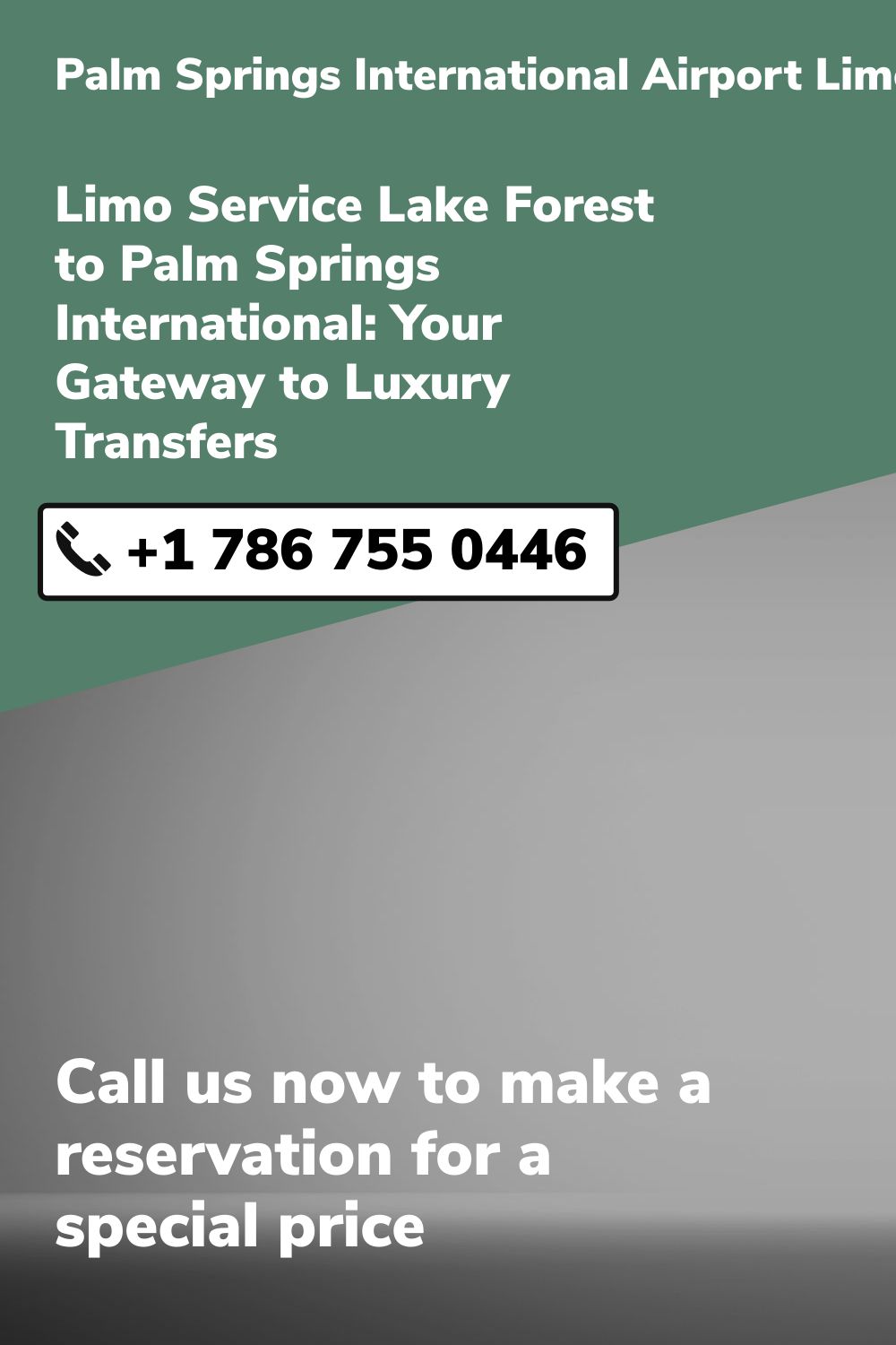 Palm Springs International Airport Limo