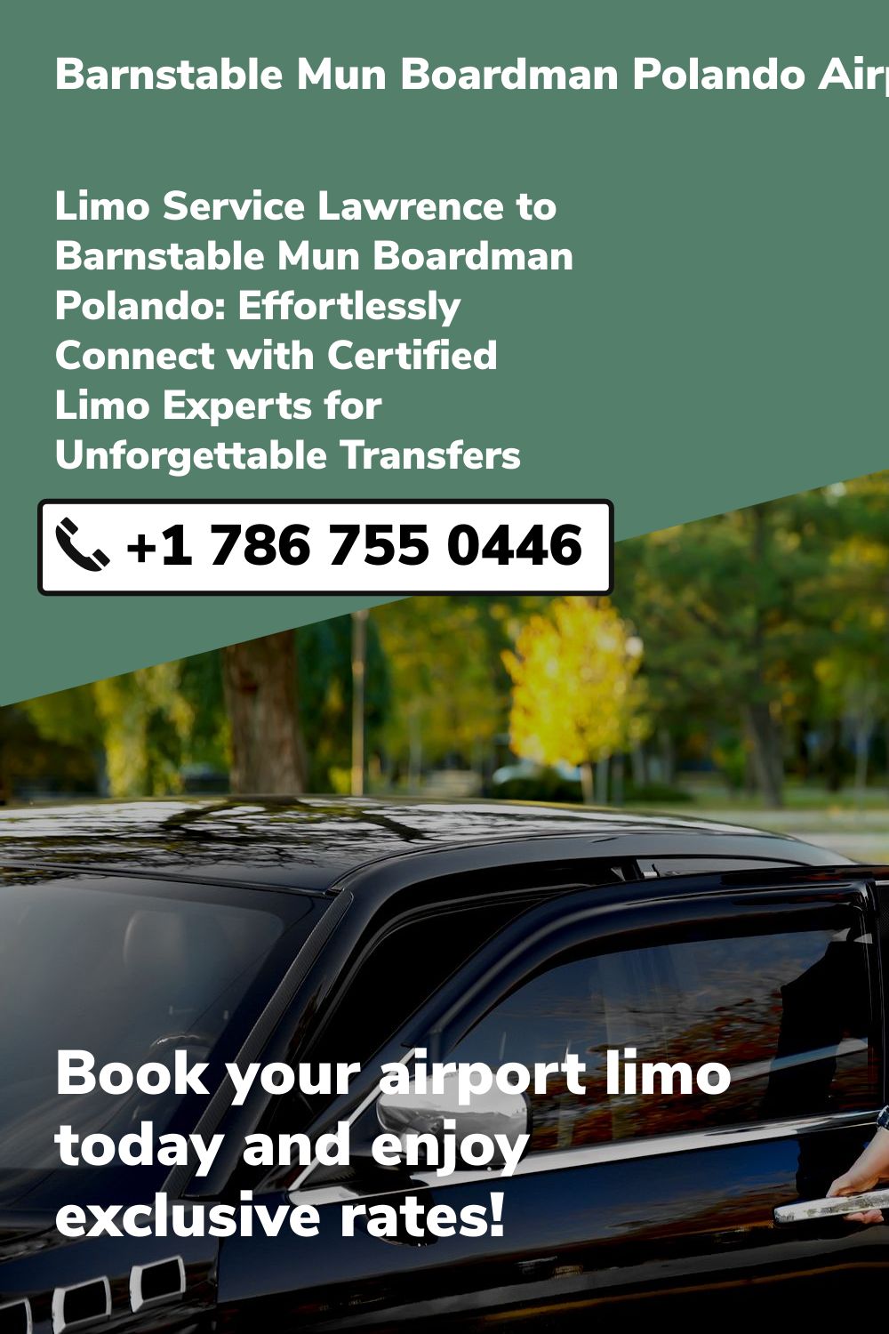 Barnstable Mun Boardman Polando  Airport Limo