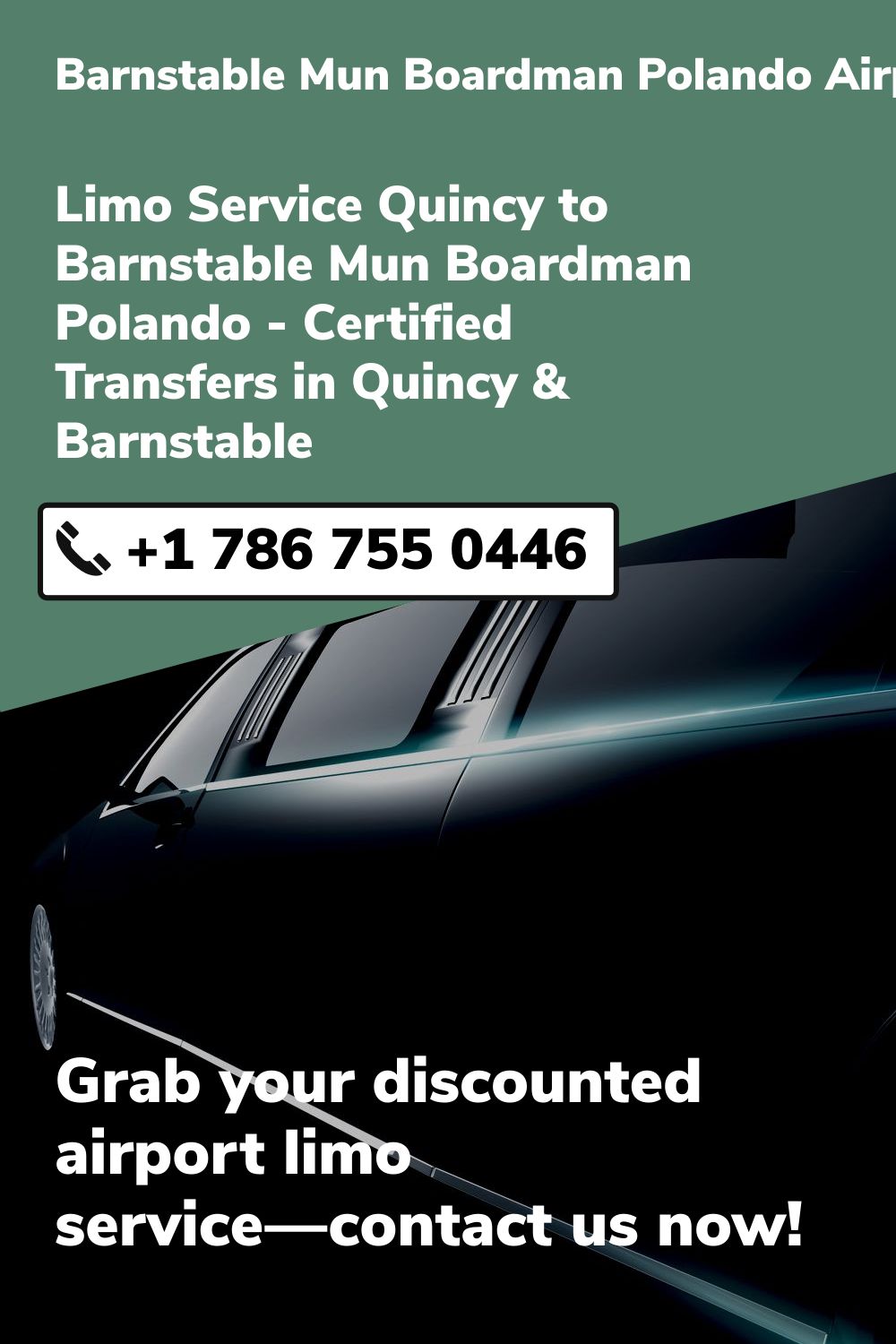 Barnstable Mun Boardman Polando  Airport Limo