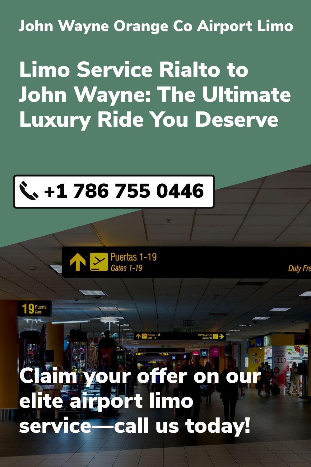 John Wayne  Orange Co Airport Limo