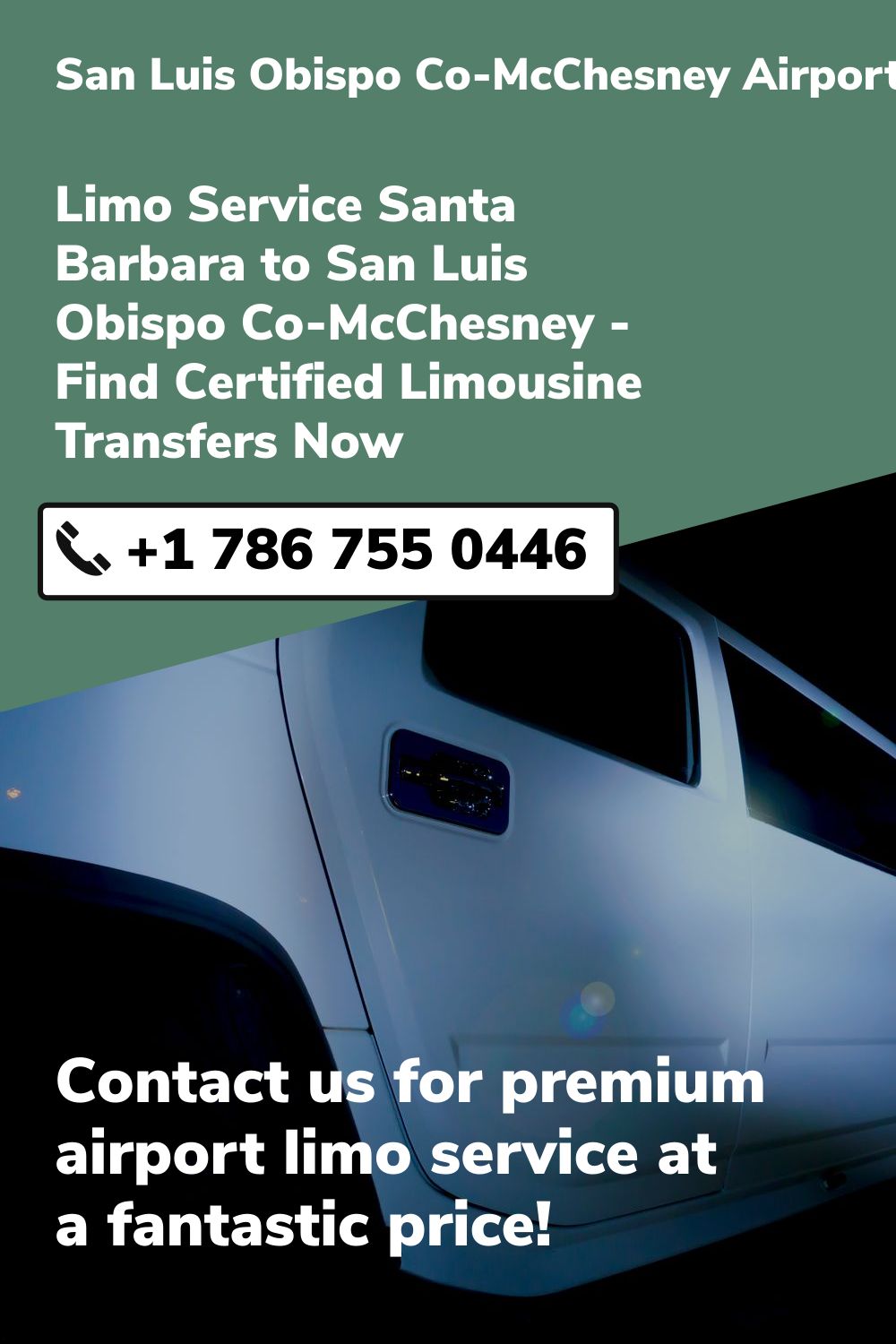 San Luis Obispo Co-McChesney  Airport Limo