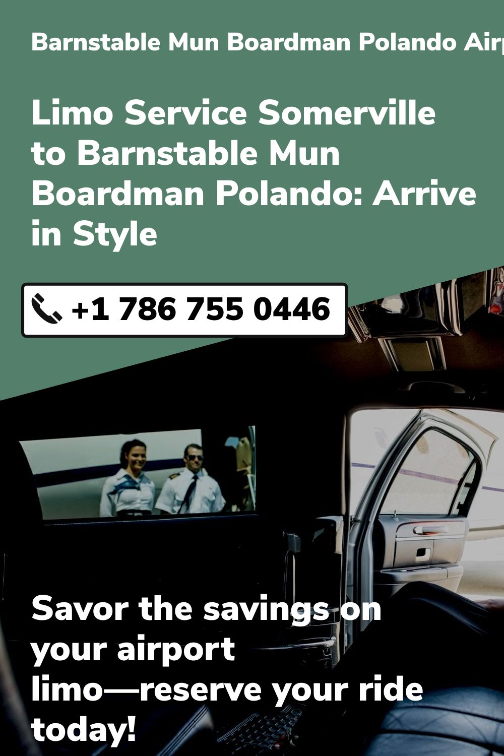 Barnstable Mun Boardman Polando  Airport Limo