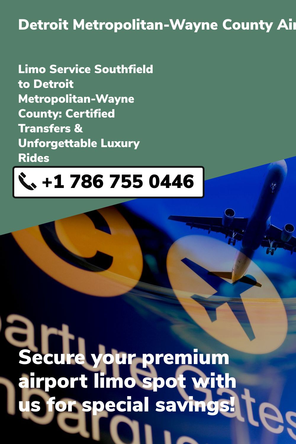Detroit Metropolitan-Wayne County Airport Limo